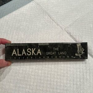 Genuine marble paper weight ruler